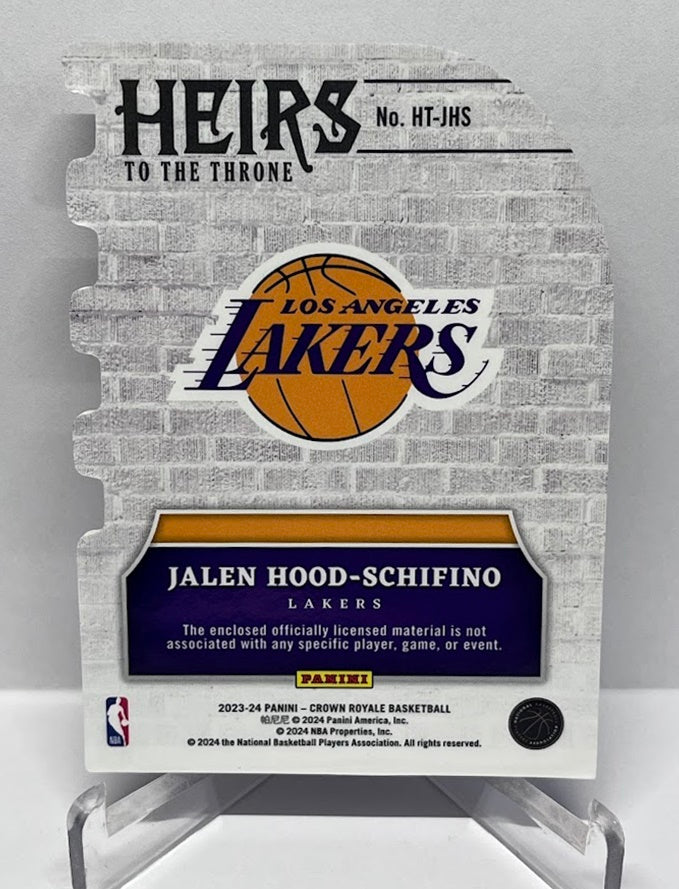 2023-24 Panini Crown Royale Heirs To The Throne RC Jalen Hood-Schifino