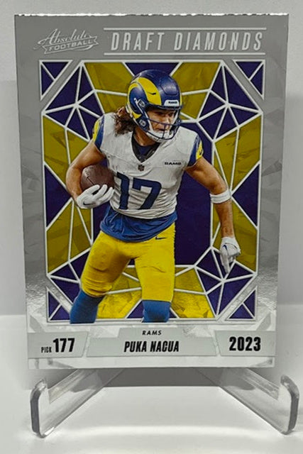 2024 Panini Absolute Draft Diamonds Puka Nacua Rams *3