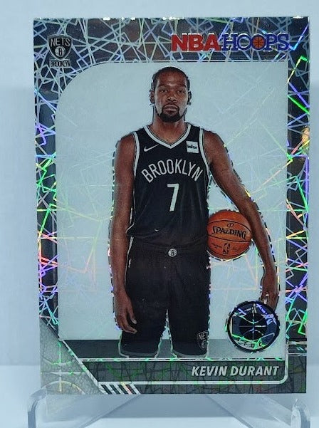 2019-20 Panini Hoops Laser Prizm Kevin Durant Nets #61