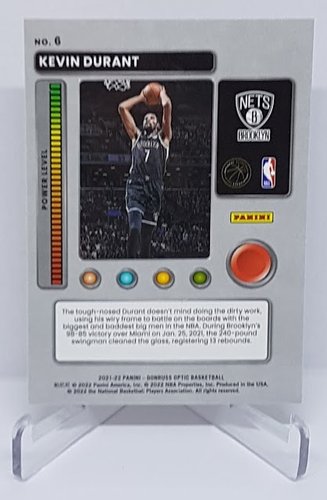 2021-22 Panini Donruss Prizm T-Minus Kevin Durant Nets #6