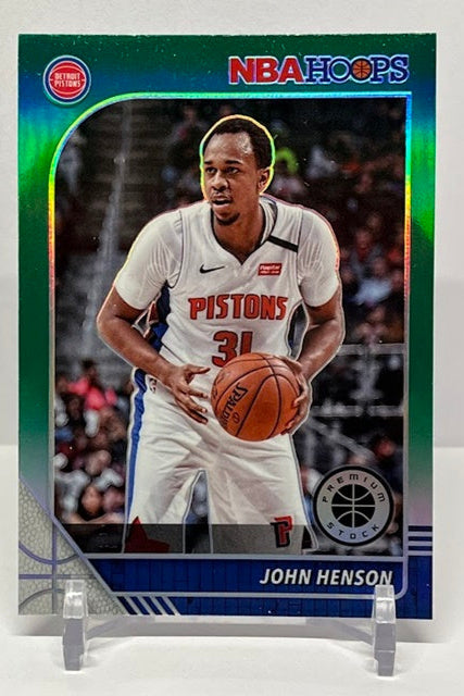 2019-20 Panini Hoops Premium Green John Henson Pistons #35