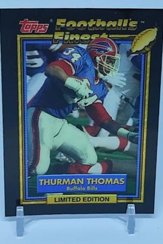 1992 Topps Footballs Finest Limited Edition Thurman Thomas Bills *1