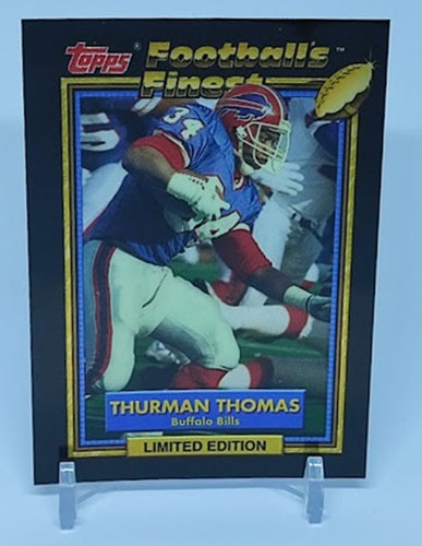 1992 Topps Footballs Finest Limited Edition Thurman Thomas Bills *1