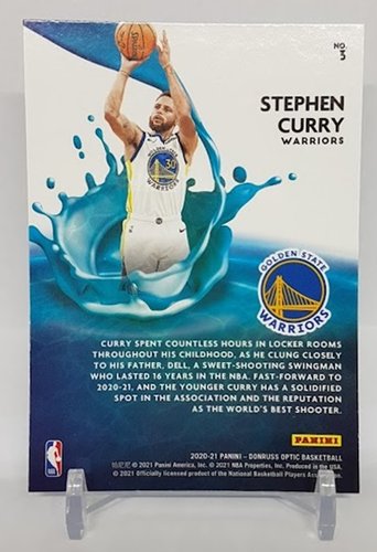 2020-21 Panini Donruss SPLASH Stephen Curry Warriors #3