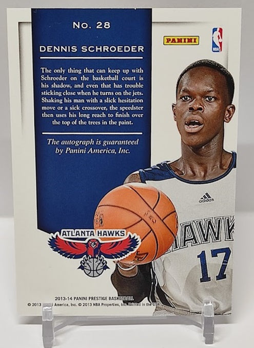 2013-14 Panini Prestige Prestigious Premieres Signatures Dennis Schröder *2