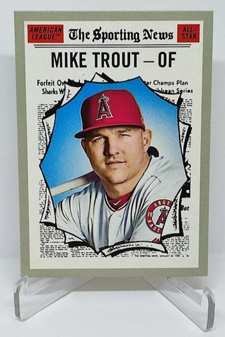 2019 Topps Heritage Mike Trout Angels #357