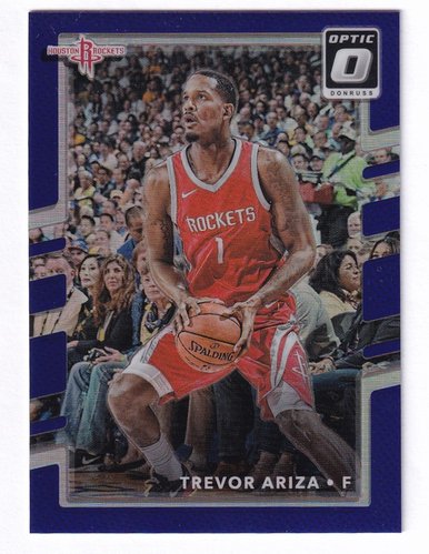 2017-18 Panini Donruss Blue Prizm Trevor Ariza Rockets #54