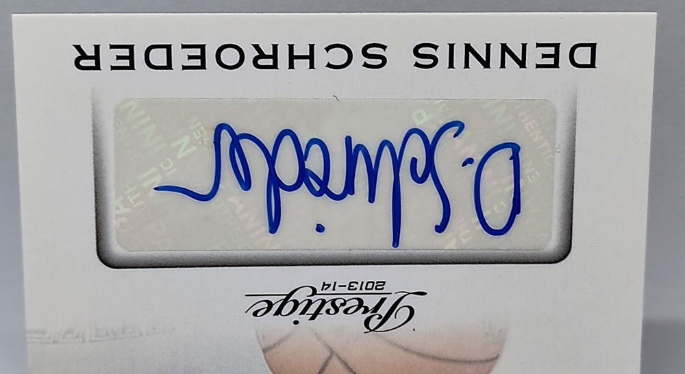 2013-14 Panini Prestige Prestigious Premieres Signatures Dennis Schröder *2