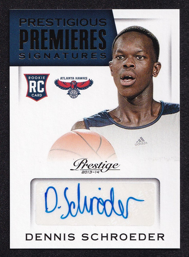 2013-14 Panini Prestige Prestigious Premieres Signatures Dennis Schröder *2