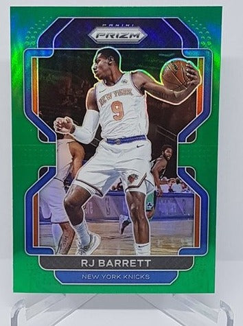 2021-22 Panini Prizm Green Prizm RJ Barrett NY Knicks #201