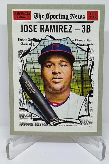 2019 Topps Heritage Jose Ramirez Cleveland Indians #355