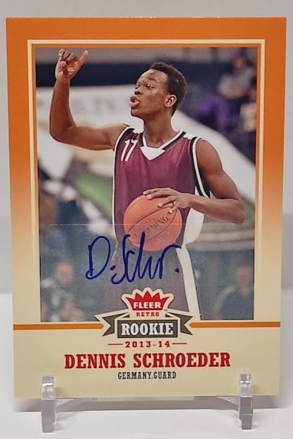 2013-14 Fleer Retro Autograph Rookie RC Dennis Schröder #52 *2