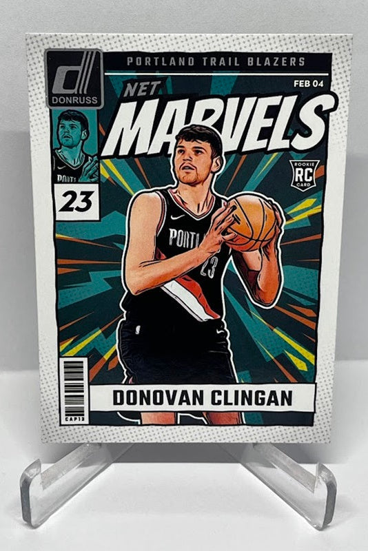 2024-25 Panini Donruss Net Marvels RC Donovan Clingan Blazers #1
