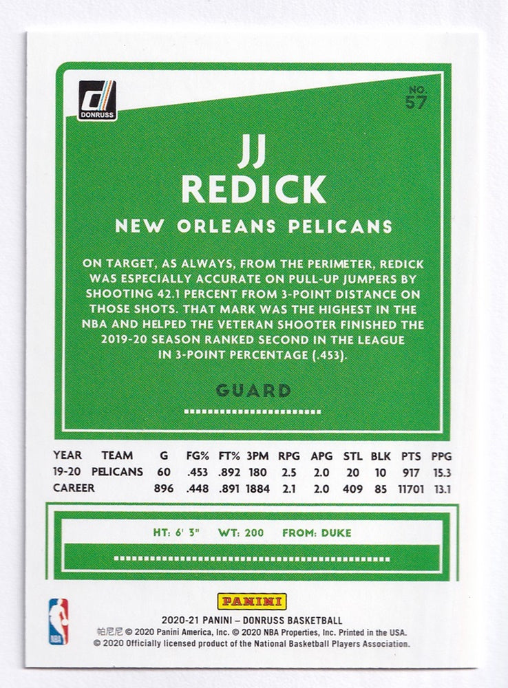 2020-21 Panini Donruss Press Proof JJ Redick Pelicans 125/349 #57