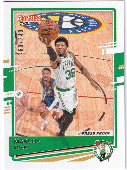2020-21 Panini Donruss Press Proof Marcus Smart Celtics 260/349 #70