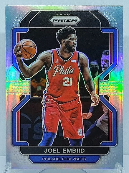 2021-22 Panini Prizm Silver Prizm Joel Embiid 76ers #176