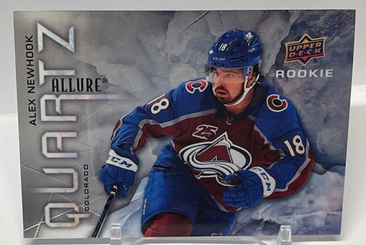 2021-22 Upper Deck Allure Quartz Rookie Alex Newhook Colorado