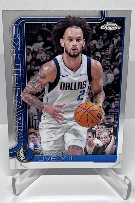 2025-26 Topps Chrome Dereck Lively Dallas Mavericks #72