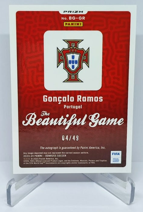 2023-24 Panin Donruss FIFA Prizm Beautiful Game AU Goncalo Ramos Portugal 04/49