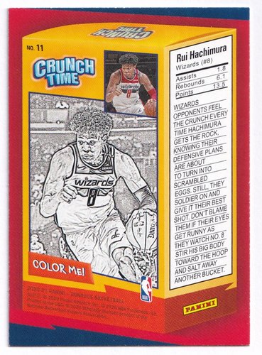 2020-21 Panini Donruss Rui Hachimura Wizards #11