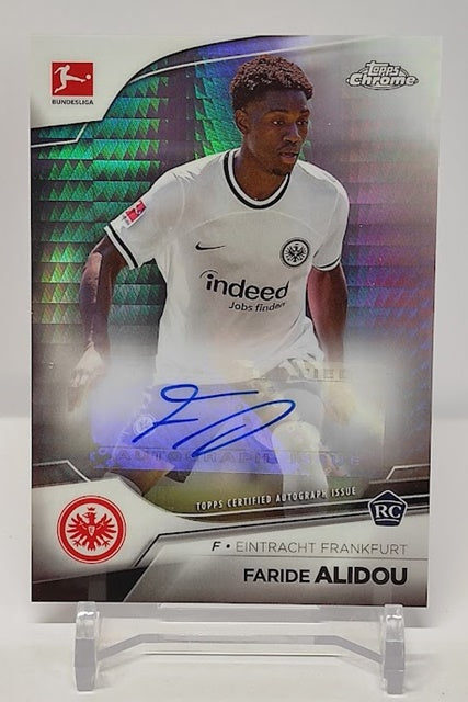 2022-23 Topps Chrome Auto RC Faride Alidou Eintracht Frankfurt 023/165