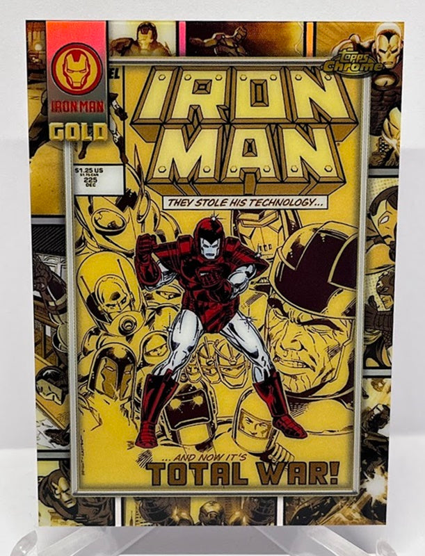 2025 Topps Chrome Marvel Iron Man Gold Iron Man Total War #225 1987 #5 *7