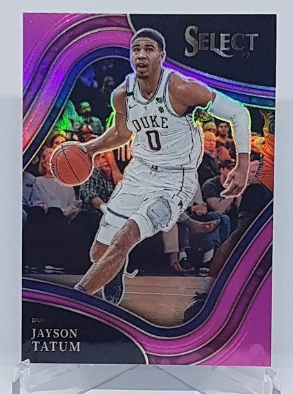 2022-23 Panini Chronicles Select Pink Prizm Jayson Tatum Duke #21