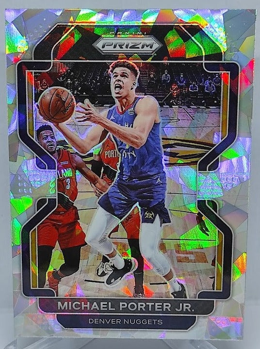 2021-22 Panini Prizm Cracked Ice Michael Porter Nuggets #164