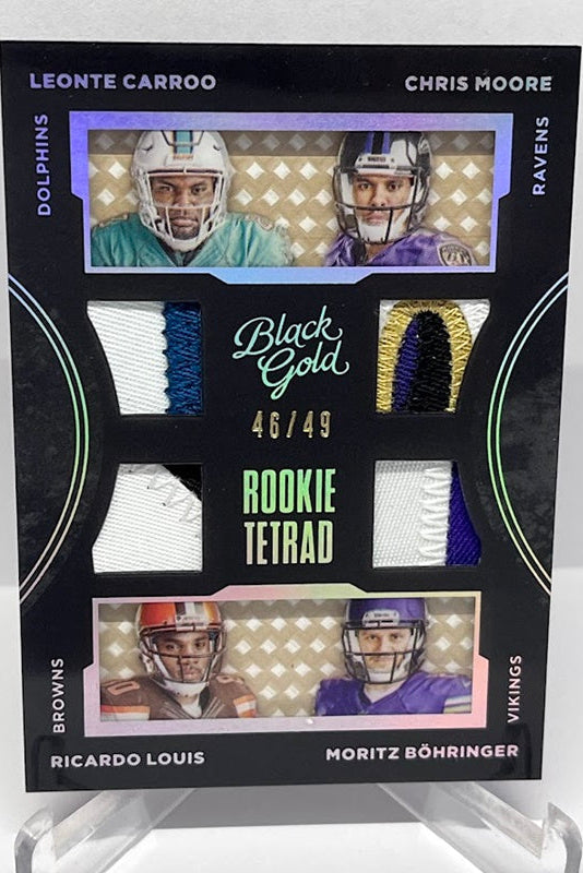 2016 Panini Black Gold Rookie Tetrad Patch Moritz Böhringer 46/49