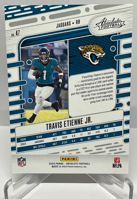 2024 Panini Absolute Orange Travis Etienne Jaguars 276/299 #47 *3