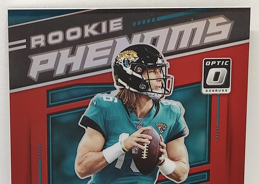 2021 Panini Donruss Optic Rookie Phenoms Red Prizm RC Trevor Lawrence Jaguars