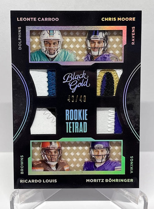 2016 Panini Black Gold Rookie Tetrad Patch Moritz Böhringer 46/49