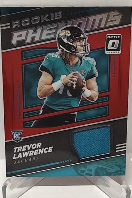 2021 Panini Donruss Optic Rookie Phenoms Red Prizm RC Trevor Lawrence Jaguars