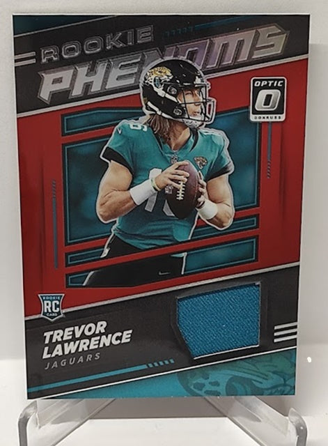 2021 Panini Donruss Optic Rookie Phenoms Red Prizm RC Trevor Lawrence Jaguars