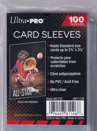 100 Ultra Pro Card Sleeves clear Standard Size