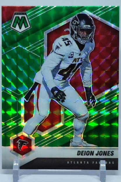 2021 Panini Mosaic Green Prizm Deion Jones Falcons #17