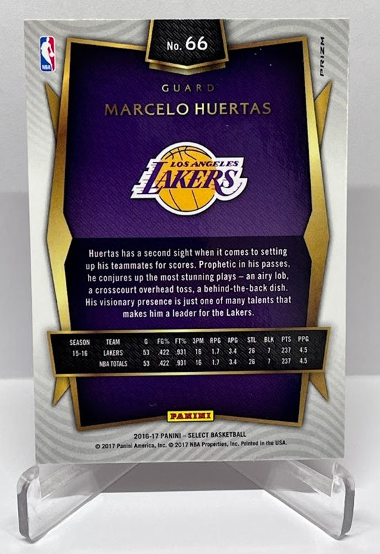 2016-17 Panini Select Prizm Marcelo Huertas Los Angeles Lakers #66