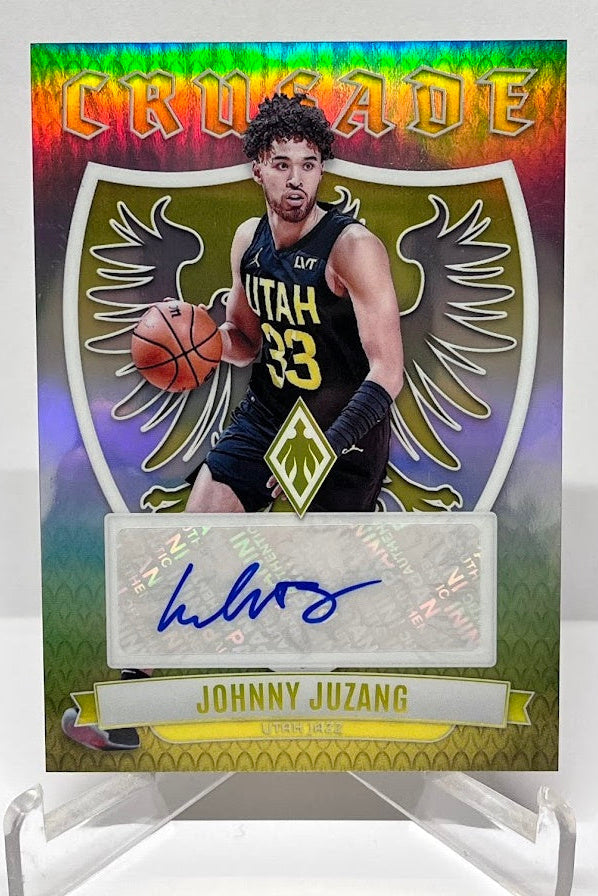 2023-24 Panini Phoenix Crusade Signatures Johnny Juzang Utah Jazz
