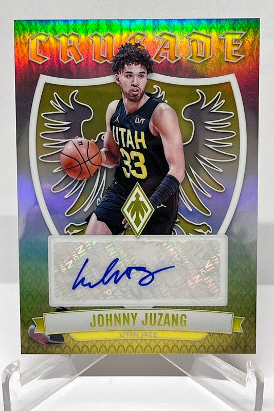 2023-24 Panini Phoenix Crusade Signatures Johnny Juzang Utah Jazz