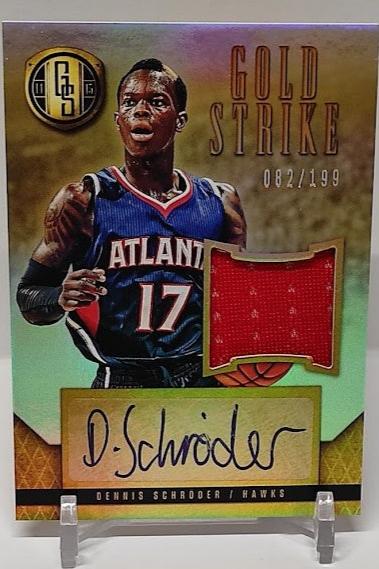 2014-15 Panini Gold Standard Gold Strike Dennis Schröder Hawks 082/199 *2