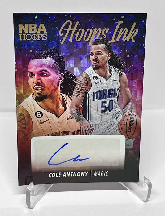 2023-24 Panini Hoops Ink Cole Anthony Orlando Magic