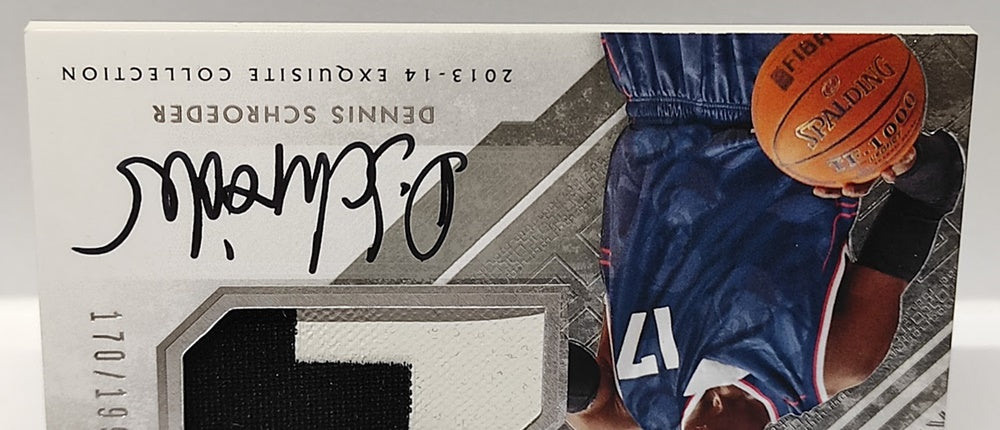 2013-14 Upper Deck Exquisite Auto Patch Dennis Schröder 170/199 *2