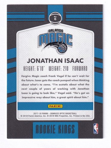 2017-18 Panini Donruss Optic RC Jonathan Isaac Magic #6