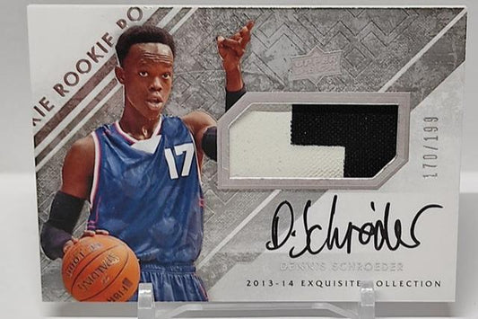 2013-14 Upper Deck Exquisite Auto Patch Dennis Schröder 170/199 *2