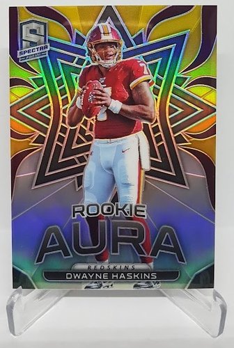 2019 Panini Spectra Prizm Aura RC Dwayne Haskins Redskins 73/99