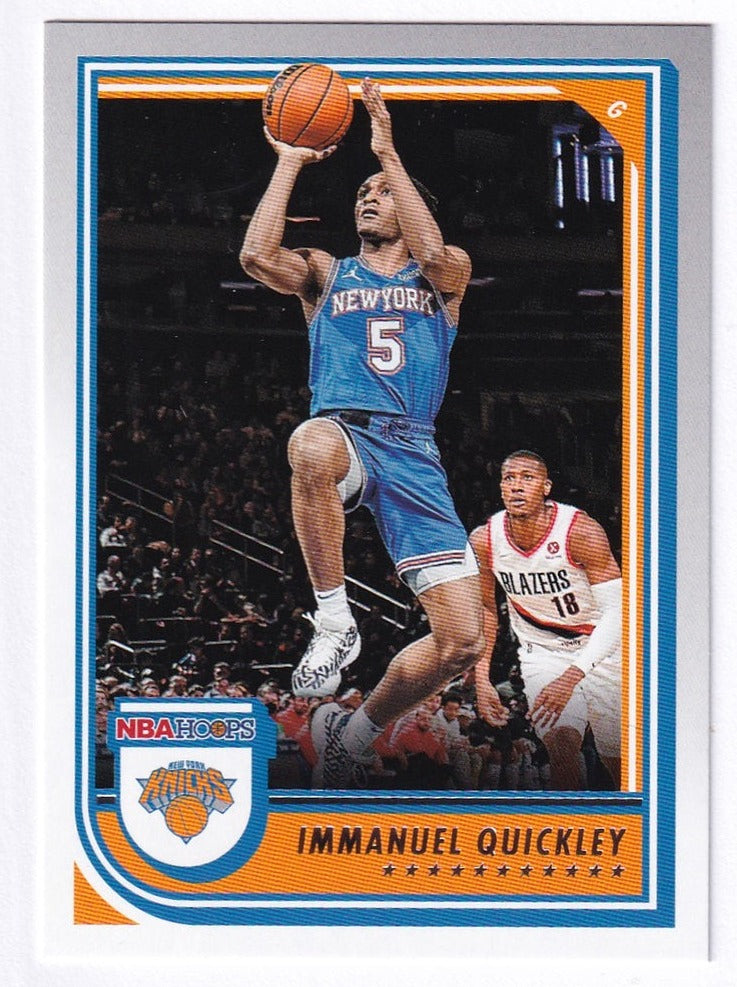 2022-23 Panini Hoops Immanuel Quickley Knicks #28