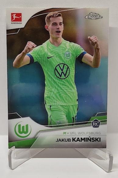 2022-23 Topps Chrome Refractor RC Jakub Kaminski Wolfsburg #98