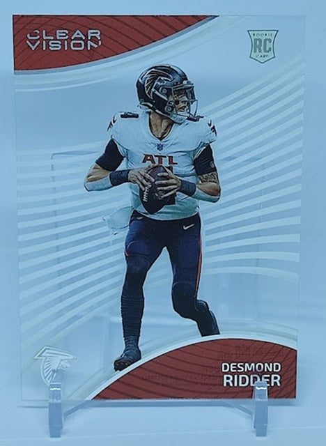 2022 Panini Chronicles Clear Vision RC Desmond Ridder Falcons *1