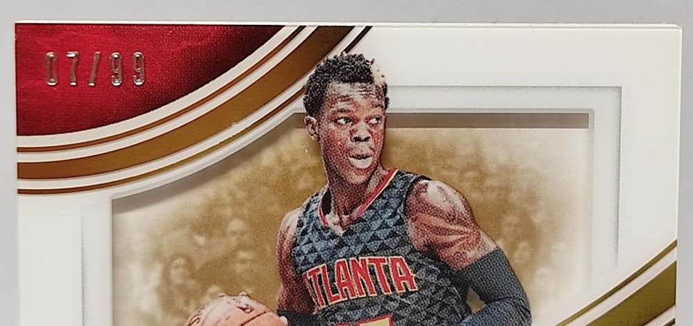 2015-16 Panini Immaculate Shadowbox Dennis Schröder Hawks 07/99 *2