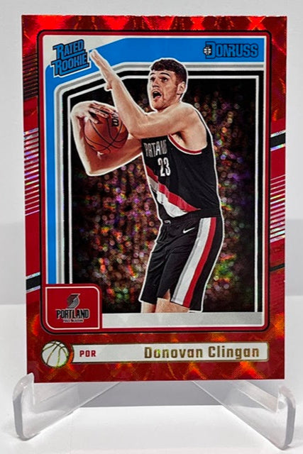 2024-25 Panin Donruss Red Rated Rookie Donovan Clingan Portland #223 *6